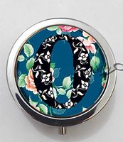 BlackKey Letter O 3-Compartment Decorative Pocket Gift Box Case Organizer for Pill, Color 1 -1403