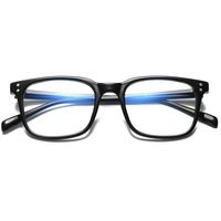 Sulens Blue Light Blocking Glasses for Men Women for Blocking UV Headache Anti Eye Eyestrain Square Eyeglasses Unbreakable TR90 Frames Black