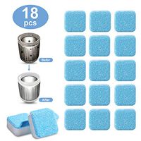 Washing Machine Cleaner Washer Cleaner Tablets Deep Cleaning Remover Effervescent Tablet Washer Cleaner for Bath Room Kitchen - 18 Pcs