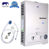 FVSTR-Swime 8L Propane Gas Lpg 2GPM Instant Hot Water Heater Tankless Boiler CE w/Shower