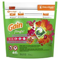 Gain Flings Laundry Detergent Pacs, Tropical Sunrise, 16 Count (Pack of 6) (Packaging May Vary)