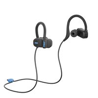 JAM Live Fast Workout Earphones  30 ft. Bluetooth Range, IP67 Sweat Resistant Earbuds 3 Sizes Included, 12 Hour Battery Life, Hands-Free Calling Black