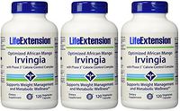 Life Extension Optimized Irvingia with Phase 3 Calorie Control Complex, 120 Vegetarian Capsules (3-Pack)