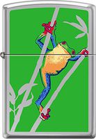 Zippo Frog High Polish Chrome Windproof Lighter New