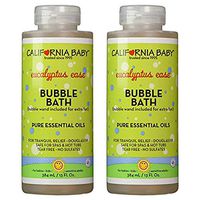 California Baby Eucalyptus Bubble Bath | No Tear | Pure Essential Oils for Bathing | Hot Tubs, or Spa Use | Moisturizing Organic Aloe Vera and Calendula Extract |(13 fl. ounces) 2 Pack