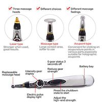 Acupuncture Meridian Pen, Electronic Energy Pen Pain Relief Therapy Instrument Health Care Massage Tools Magnet Heal Mini Magnetic Pulse Acupoint for Face Wrinkles Muscle Joint and Back