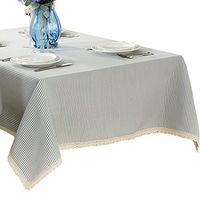 R.LANG Stripe Spillproof Table Runner 14 x 52-inch Kitchen Table Runner for Dinner Parties Light Blue