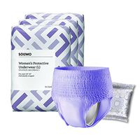 Amazon Brand - Solimo Incontinence Protective Underwear for Women, Maximum Absorbency, Large, 54 Count (3 packs of 18)