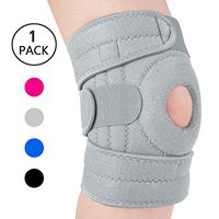 Knee Brace with Side Stabilizers and Open Patella, Adjustable Knee Support for Arthritis Pain One Size Fits All