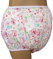 Baby Pants Classic Butterflies Nursery Print Adult Pullon Plastic Pants - Small