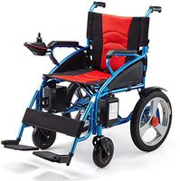 2020 Model Fold & Travel Lightweight Electric Wheelchair Motor Motorized Wheelchairs Electric Power Wheelchair Power Scooter Aviation Travel Safe Heavy Duty Mobility Aids