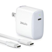 USB C Wall Charger 30W, ZeaLife USB Type C Power Adapter Fast Brick for Thunderbolt 3 Charging Port MacBook Retina 12 inch, MacBook Air 2018 3rd Generation iPad Pro and More USB-C Devices