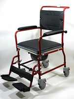 MedMobile 3-in-1 Commode Wheelchair Bedside Toilet & Shower Chair