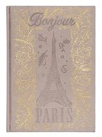 Punch Studio Faux Leather Hard Cover Journal - Bonjour Paris