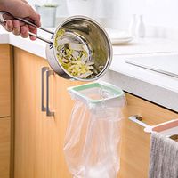 LtrottedJ Hanging Kitchen Cupboard Cabinet Tailgate Stand Storage Garbage Bags Rack (Green)