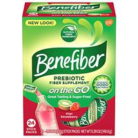 Benefiber Kiwi Strawberry Fiber Supplement Drink Mix 24 sticks