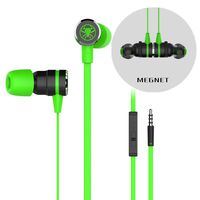 JonerytimePLEXTONE G20 Magnet Attraction Sport in-Ear Earbuds Heaphone Headset Stereo Bass with Mic (Green)