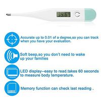 Digital Medical Thermomete,Waterproof Digital Oral Thermometer with Indicator, Best Accurate Rectal Armpit Thermometer for Baby Kids and Adults