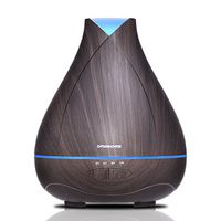 Aromatherapy Essential Oil Diffuser 530ml Cool Mist Ultrasonic Humidifier Fragrance Scent Diffuser Wood Grain, Aroma Diffusers for Essential Oils,18 Hours Auto Shut Off for Home/Large Room/Office