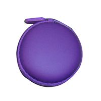 DZT1968 Storage Case Bag for Earphone Headphone SD TF Cards Colourful Portable Mini Round Hard (Purple)