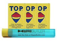 Top Single Wide Rolling Papers (3 Packs) with Hippie Butler KewlTube