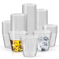 Plastic Shot Glasses - 2500 Pcs Disposable Hard Plastic Clear Shot Glasses - 1 oz Tequila Shot Glass - Jello Shot Cups - Bulk Party Cocktail Drinking Cup for Weddings, Birthday Parties & All Occasions