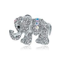 Elephant Shape Fashion Jewelry Brooch Metal Brooch Garment Accessories Pin Popular Creation Aesthetic Beauty Party Girls Woman Style Womans Women Elegant Cute