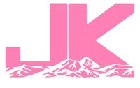 UR Impressions Pnk JK Mountains Decal Vinyl Sticker Graphics for Jeep Wrangler 4x4 Unlimited Sahara Rubicon Moab Overland Arctic SUV Walls Windows Laptop|Pink|7.5 X 4.4 Inch|URI482-P