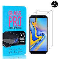 Bear Village Screen Protector for Galaxy J4 Plus 2018, Bubble Free, 9H Scratch Resistant HD Tempered Glass Screen Protector Film for Samsung Galaxy J4 Plus 2018, 2 Pack