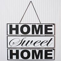 20" X 16" X .5" Wood Sign (Home Sweet Home) White/Black – Model Number – 18887