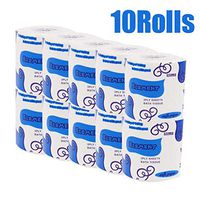 FINA Toilet Paper Soft 3 Ply C Fold Paper Tissues Towels Roll Paper of 10 pack, Soft Toilet Paper, White Paper Towels, Household Three-Layer Paper Towels, Soft Skin-Friendly Paper Towels (White)