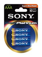 Sony Stamina Platinum Alkaline AAA Batteries (4-Pack)