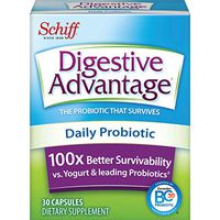 Daily Probiotic Capsule - Digestive Advantage 30 Capsules, Survives 100x Better, Lessens Bloating, Calcium, Promotes Digestive Health and Gut Flora (2 Pack)