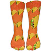 Taco Pattern Funny Pattern Lovers Casual Socks Crew Socks Ankle Socks Athletic Sock One Size Fits All Adult For Travel Sports