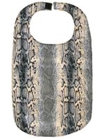 Slinky Beige/Black Snake Print Adult Bib