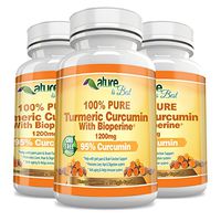 Nutritional Supplements With Bioperine – Turmeric Curcumin 100% All Natural Veggie Capsules - Support The Immune System/Boost Energy Levels – Organic Dietary Complex Energy Booster