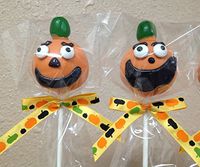 25pcs X (6" Lollipop Sticks + Bags + Ribbon Bows) for Halloween Party