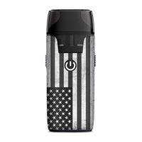 IT'S A SKIN Decal Vinyl Wrap for Aspire Nautilus AIO Pod System Vape Sticker Sleeve Cover/Black White Grunge Flag USA America