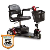 Pride Go-Go LX CTS Suspension 3-Wheel Scooter 18AH Battery w/ Avail Ext Warr