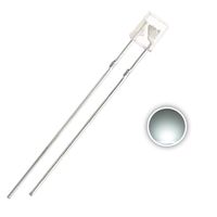Chanzon 100 pcs 2x3x4 mm White LED Diode Lights (Square Rectangle Clear Transparent DC 3V 20mA) Lighting Bulb Lamps Electronics Components Light Emitting Diodes
