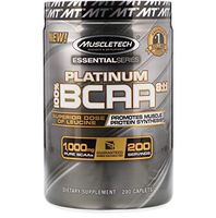 Platinum BCAA Amino Acids Superior Dose of Leucine Superior Results 1000 mg 200 Caplets