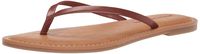 Amazon Essentials Women's Thong Sandal, Brown, 5 B US