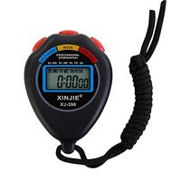 ❤️❤️Jonerytime❤️❤️Digital Professional Handheld LCD Chronograph Sports Stopwatch Timer Stop Watch (Black)