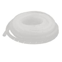 uxcell 10mm Flexible Spiral Tube Cable Wire Wrap Computer Manage Cord White 8M Length