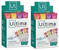 Electrolyte Powder - Balanced, Hydrating Electrolyte Replacement - Variety Pack Single Serve 20 Count Stickpacks (Pack of 2)