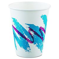 SOLO 378JZ-00055 Jazz Design Single-Sided Poly Coated Paper Hot Cup, 8-oz. Capacity (20 Packs of 50 Cups)