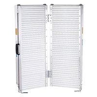 6' Portable Aluminum Folding Wheelchair Ramp Ribbed Surface Mobility Handicap Scooter Threshold Perfect for Loading onto Steps Porches Curbs Mini Vans US Delivery