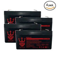 Neptune 6V 1.2Ah / 1.3Ah / 1.4Ah NT-613 Rechargeable SLA Sealed Lead Acid Battery - 4 Pack