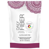 Reset360 Daily Fiber | Tasteless Dietary Fiber Supplement | Quick Dissolving & Easy Mixing Sugar Free, Gluten Free Fiber Powder for Weight Loss and Detoxing, 40 Servings, 14.1 Ounces