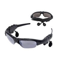 SPEVERT Black Bluetooth 4.0 Sunglasses Sun Glasses Music Handsfree Headset Headphones for iPhone,Samsung Galaxy,HTC,LG and All Smart Phones